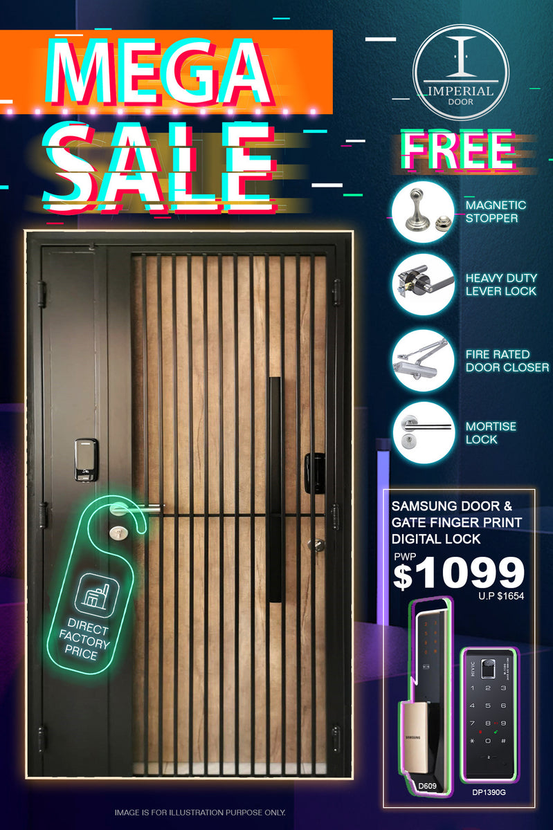 [National Day Sale] HDB Main Door, Gate Promo Package Imperial Door