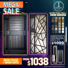Load image into Gallery viewer, [National Day Sale] HDB Main Door, Gate Promo Package