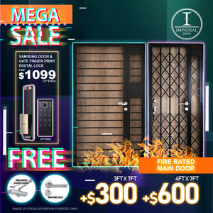 [National Day Sale] HDB Main Door, Gate Promo Package