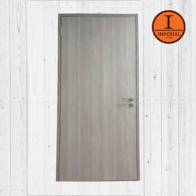 Beached Grey Wooden Solid Laminate Bedroom Door