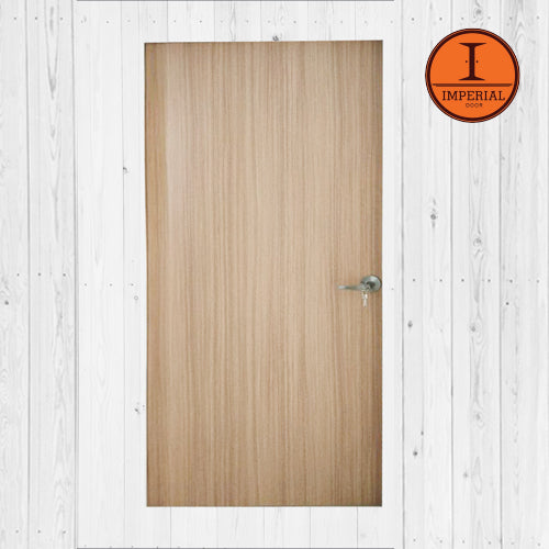 Natural Sand Finish Wooden Solid Laminate Bedroom Door