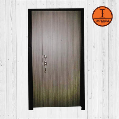 Dark Chestnut Wooden Solid Laminate Bedroom Door